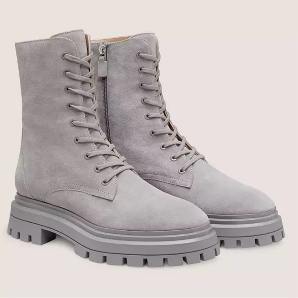 Stuart Weitzman Bedford Lug Sole Combat Boots